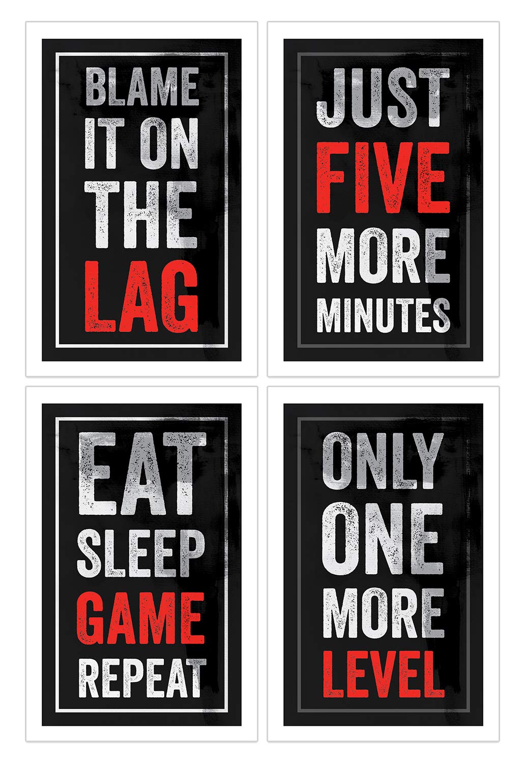 Video Game Posters - Set of 4