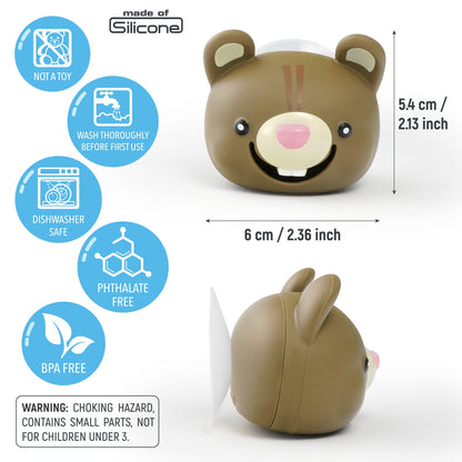 Animal Toothbrush Holder with Suction Cup