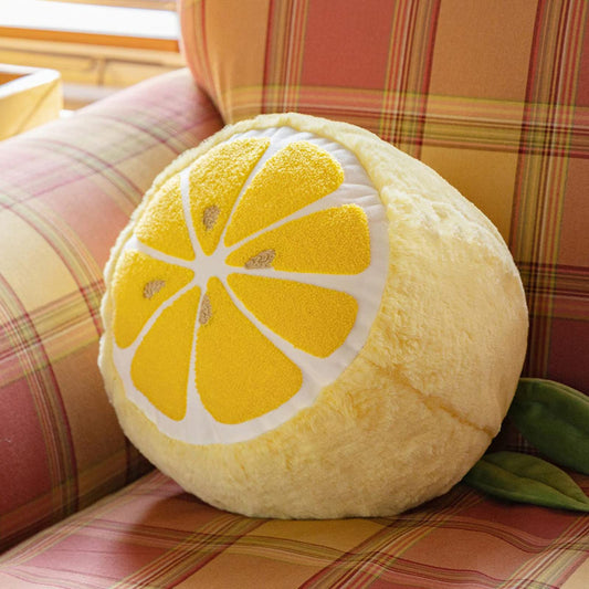 Lemon Shaped Throw Pillow