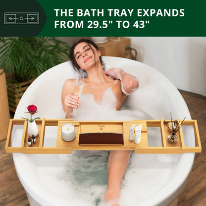 Expandable Bathtub Tray