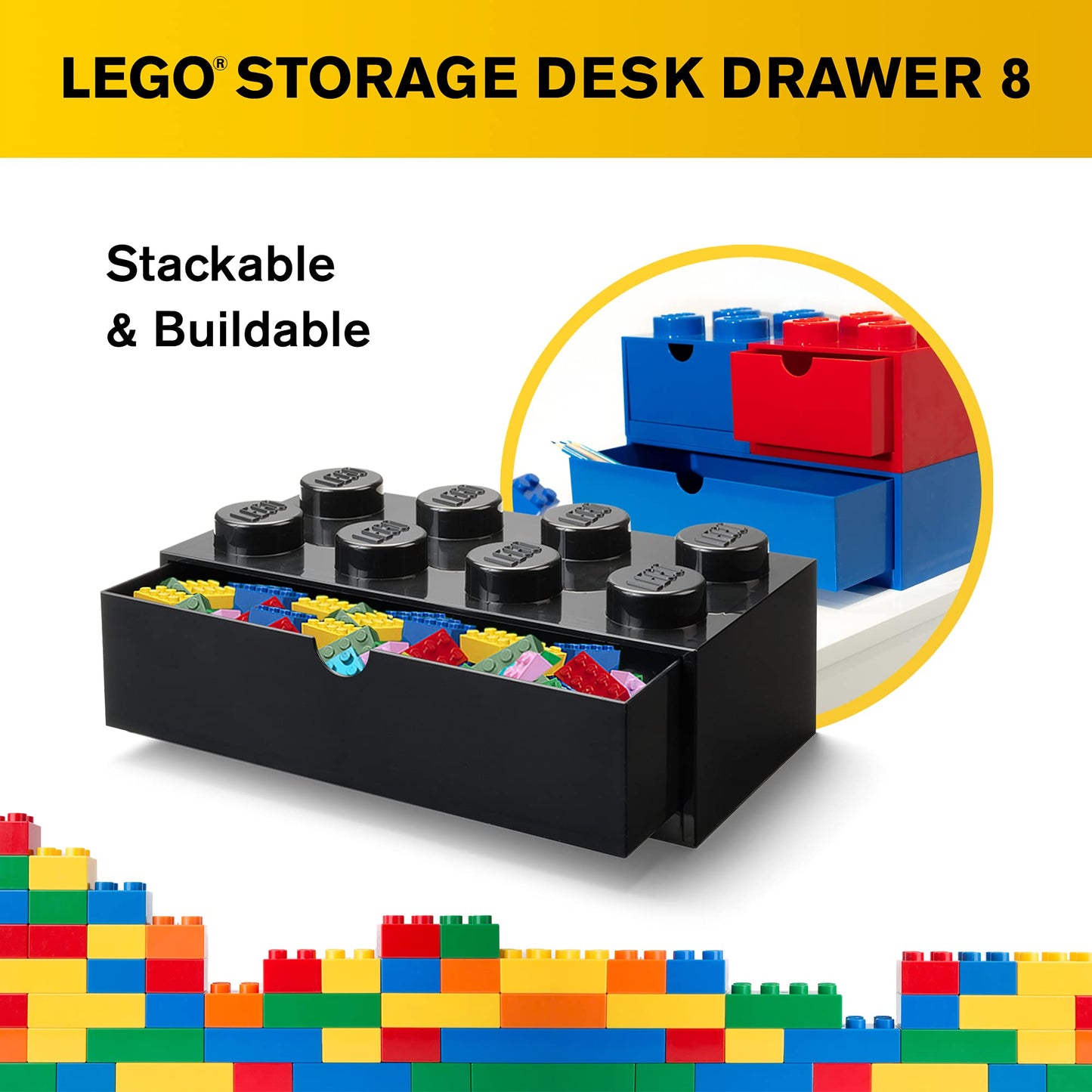 Lego Storage Brick 8 Desk Drawer