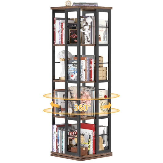 Rotating Corner Bookshelf