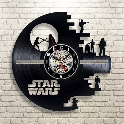 Space Wars Vinyl Wall Clock