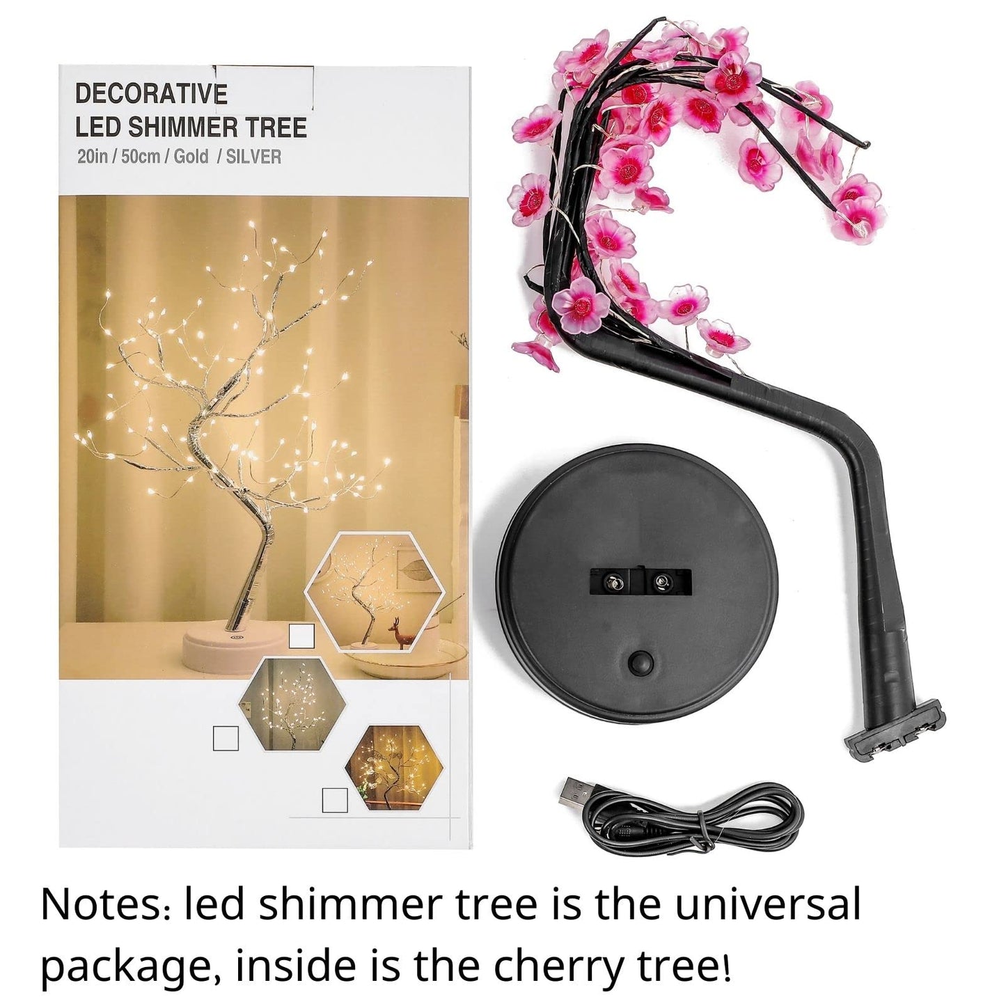 Cherry Blossom Tree Lamp with LED Lights