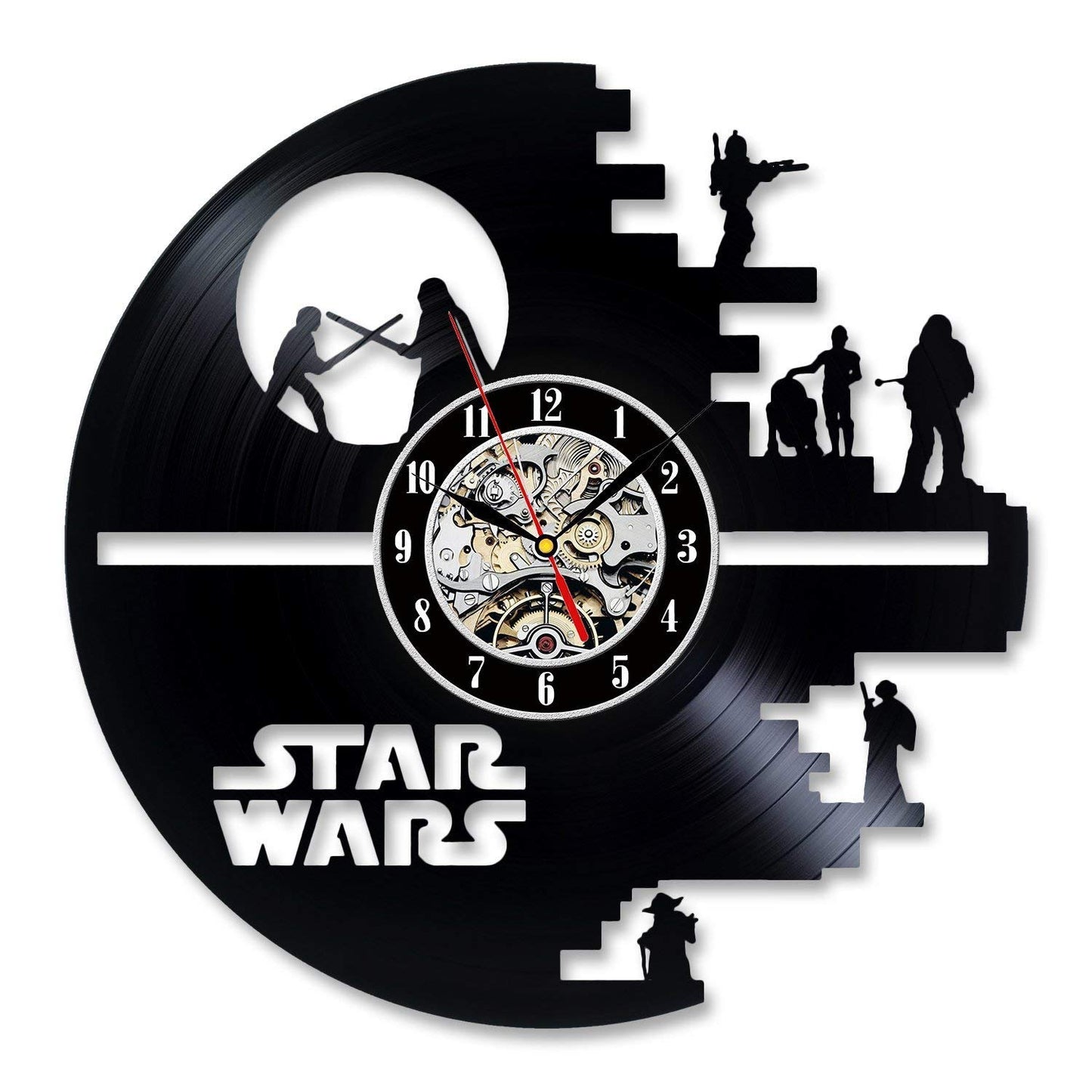 Space Wars Vinyl Wall Clock