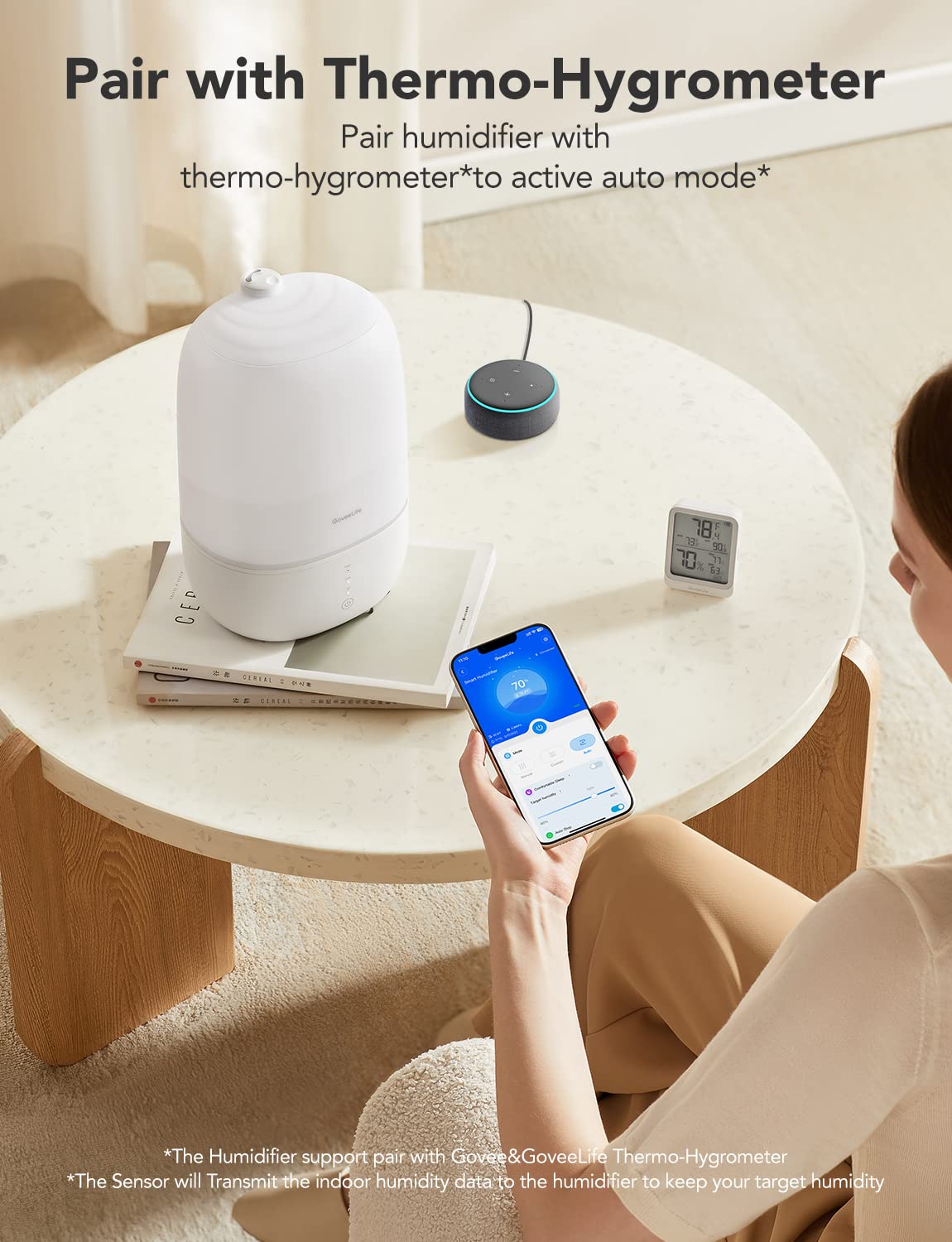 Smart Humidifier with Essential Oil Diffuser