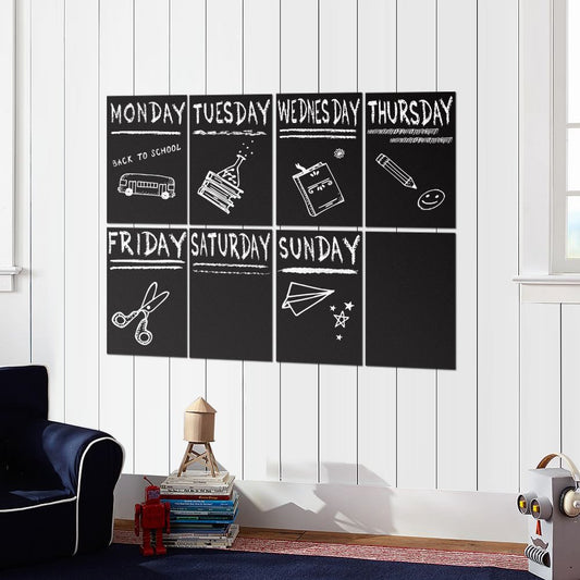 Weekly Wall Planner Chalkboard Sheet