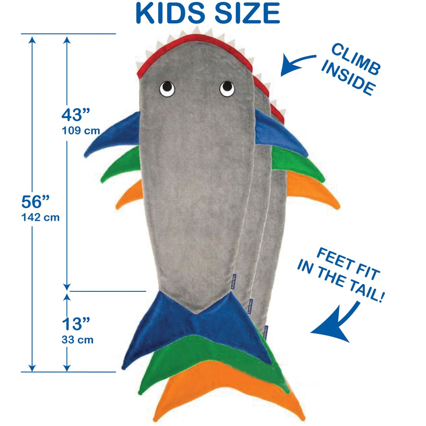 Shark Wearable Blanket for Kids