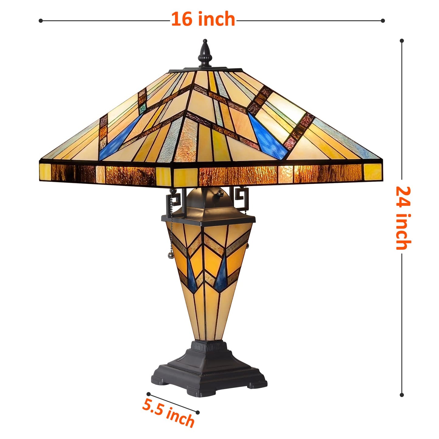 Tiffany Mission Style Table Lamp