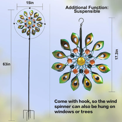 Kinetic Wind Spinners Garden Decoration