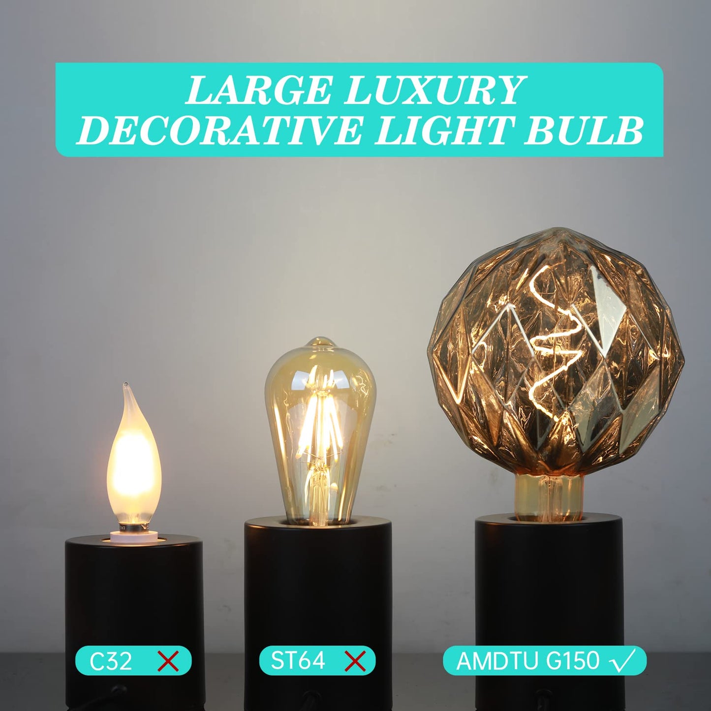 Large Globe LED Edison Light Bulb