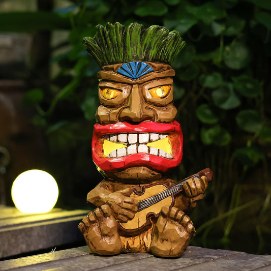 Solar Guitar Tiki Statue