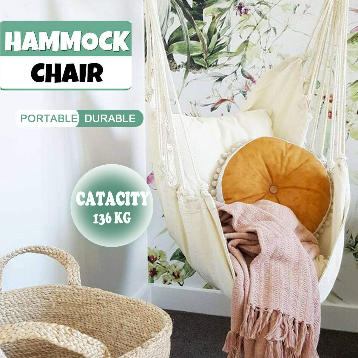 Hammock Chair Hanging Rope Swing