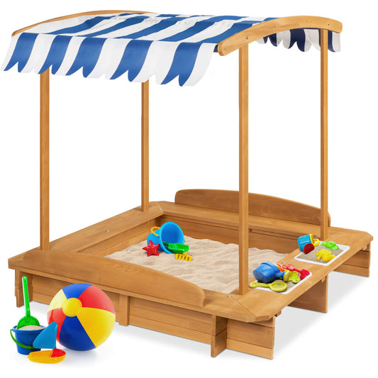 Kids Cabana Sandbox Play Station with Bench Seats