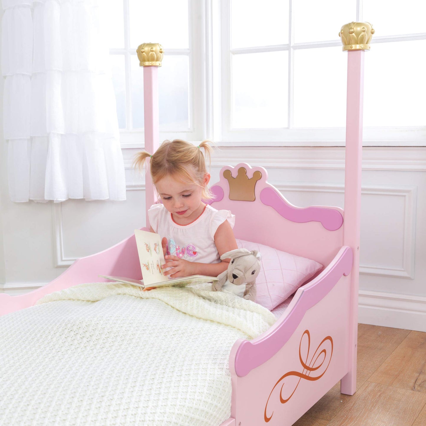 Wooden Princess Toddler Bed