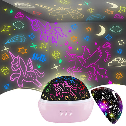 Unicorn Star Projection Lamp