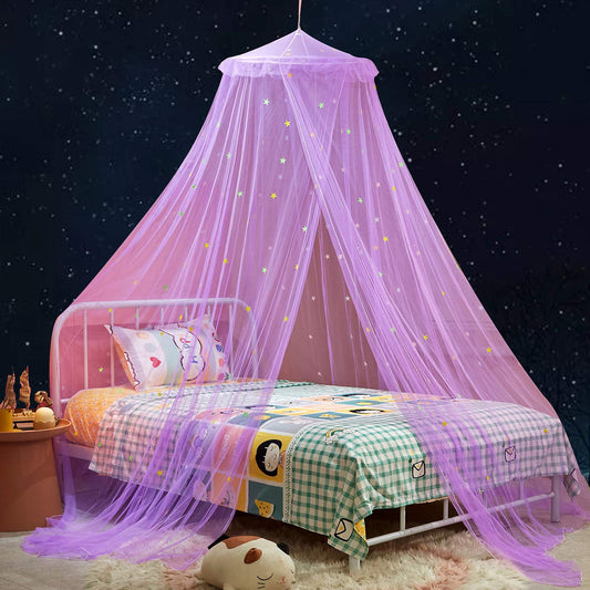 Purple Bed Canopy for Girls