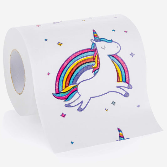 Rainbow Unicorn Funny Toilet Paper - 2 Rolls