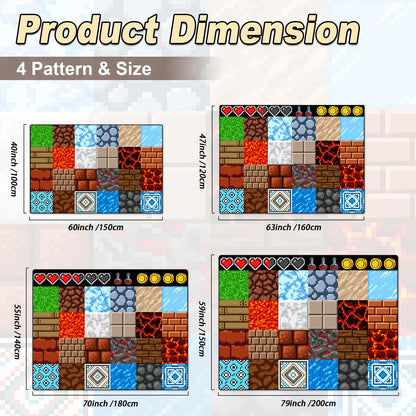 Game Rug with Pixel Decoration - 60" x 40"