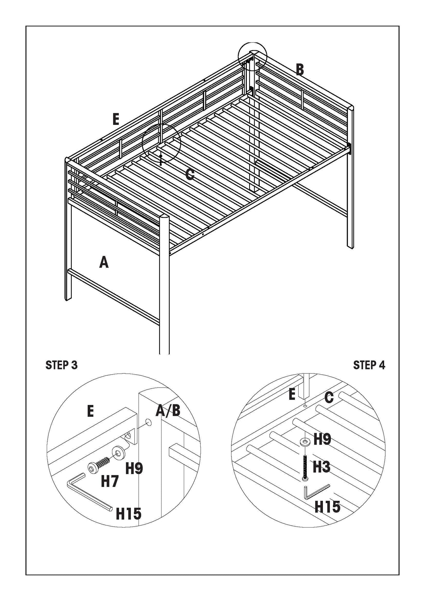 Princess Castle Twin Tent Bunk Bed