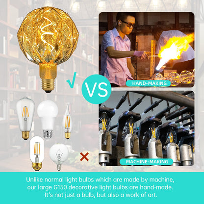 Large Globe LED Edison Light Bulb