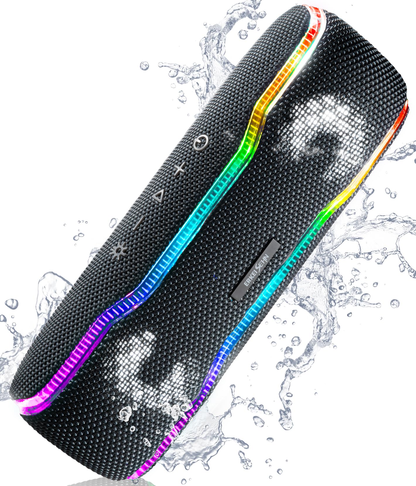 Waterproof Bluetooth Speaker with Flashing Lights