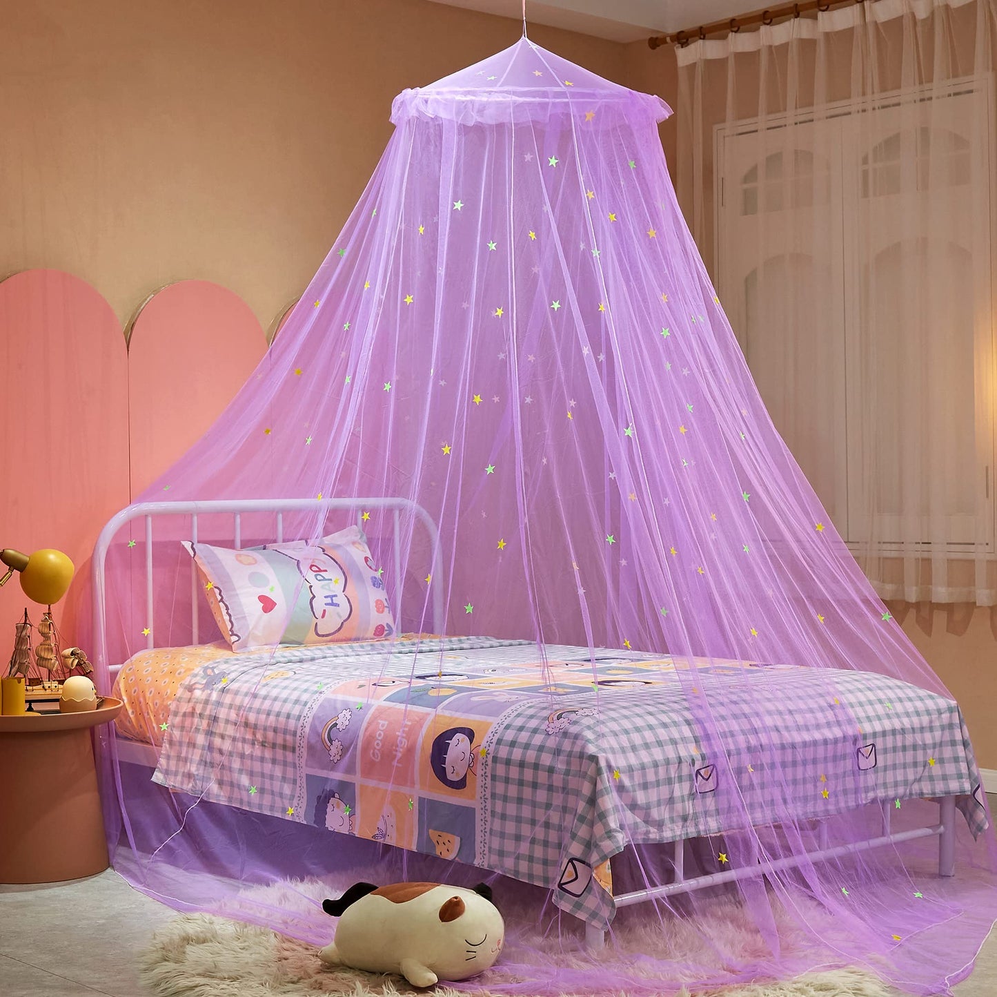 Purple Bed Canopy for Girls