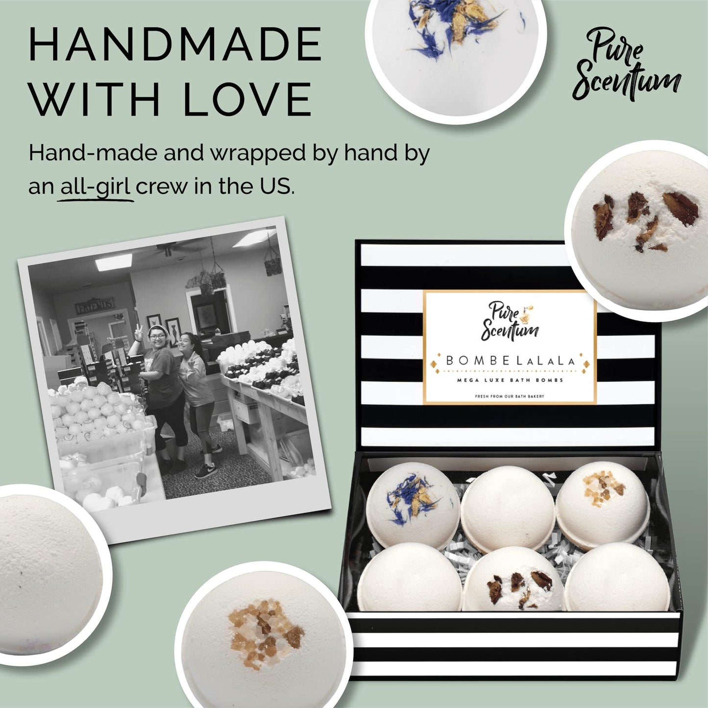 Extra Large Vegan Bath Bombs Gift Set