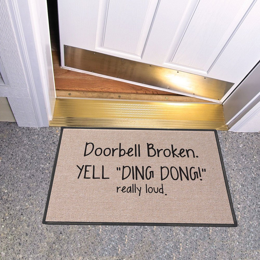 Broken Doorbell Doormat