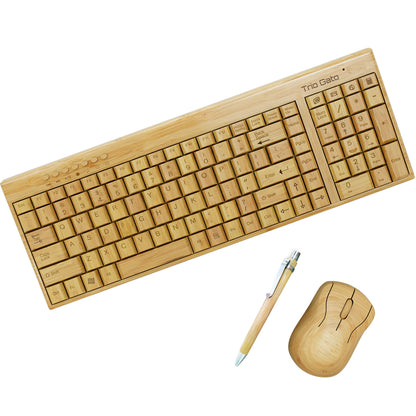 Wireless Bamboo Keyboard and Mouse