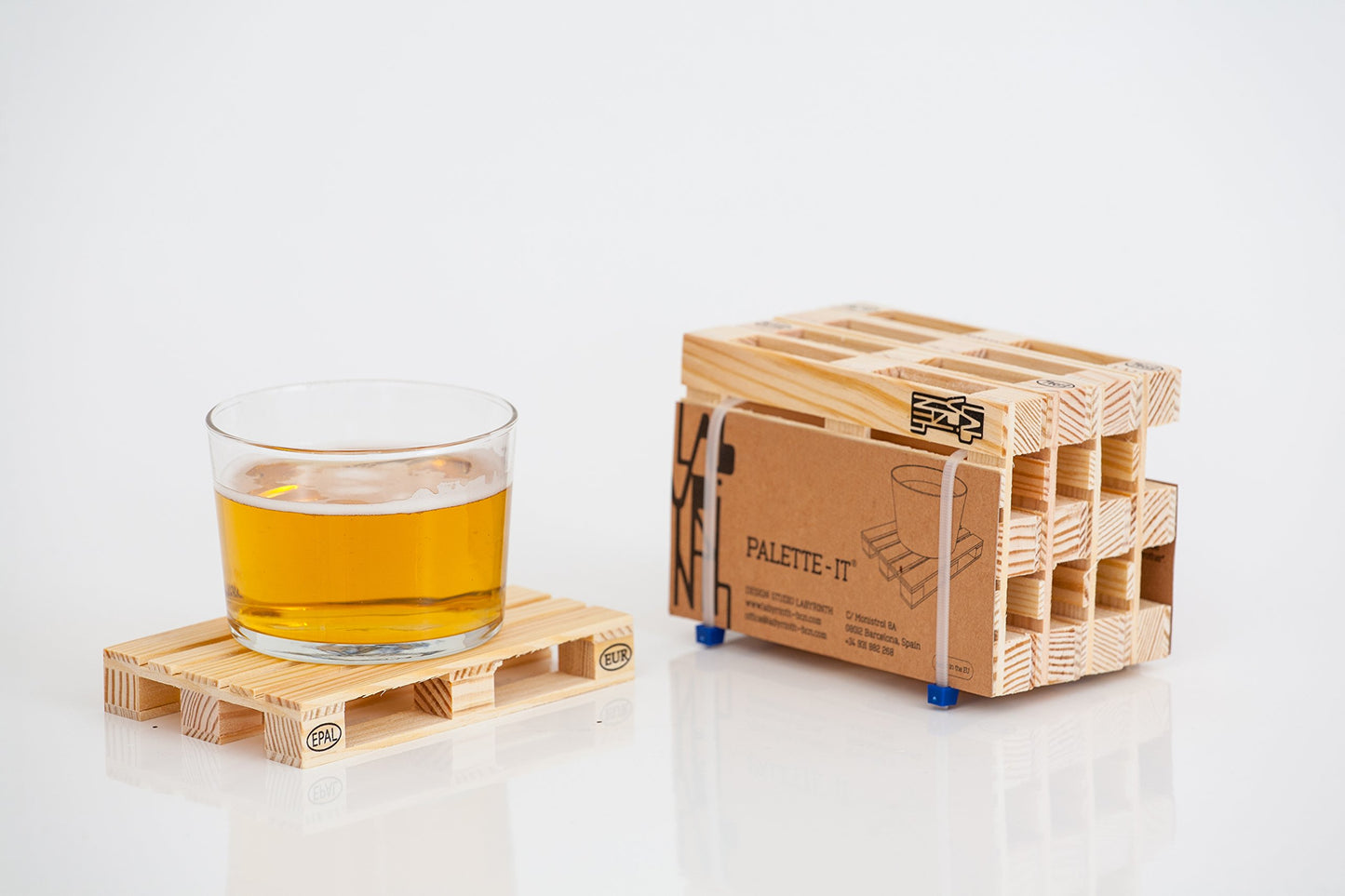 Labyrinth Barcelona Mini Pallet Coasters