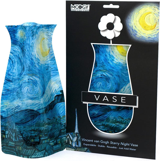 Expandable Plastic Vase - Van Gogh Starry Night