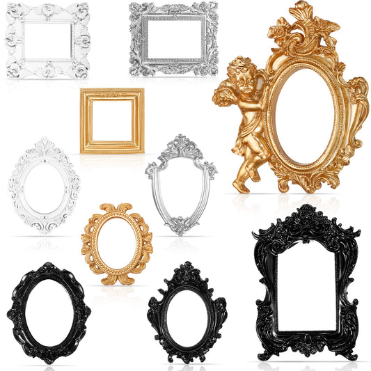 Vintage Resin Picture Frames - Set of 10