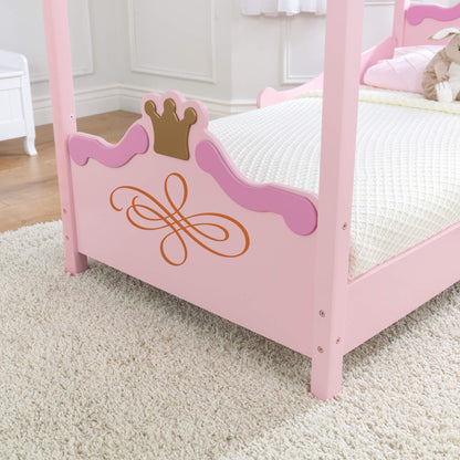 Wooden Princess Toddler Bed