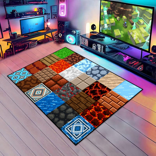 Game Rug with Pixel Decoration - 60" x 40"