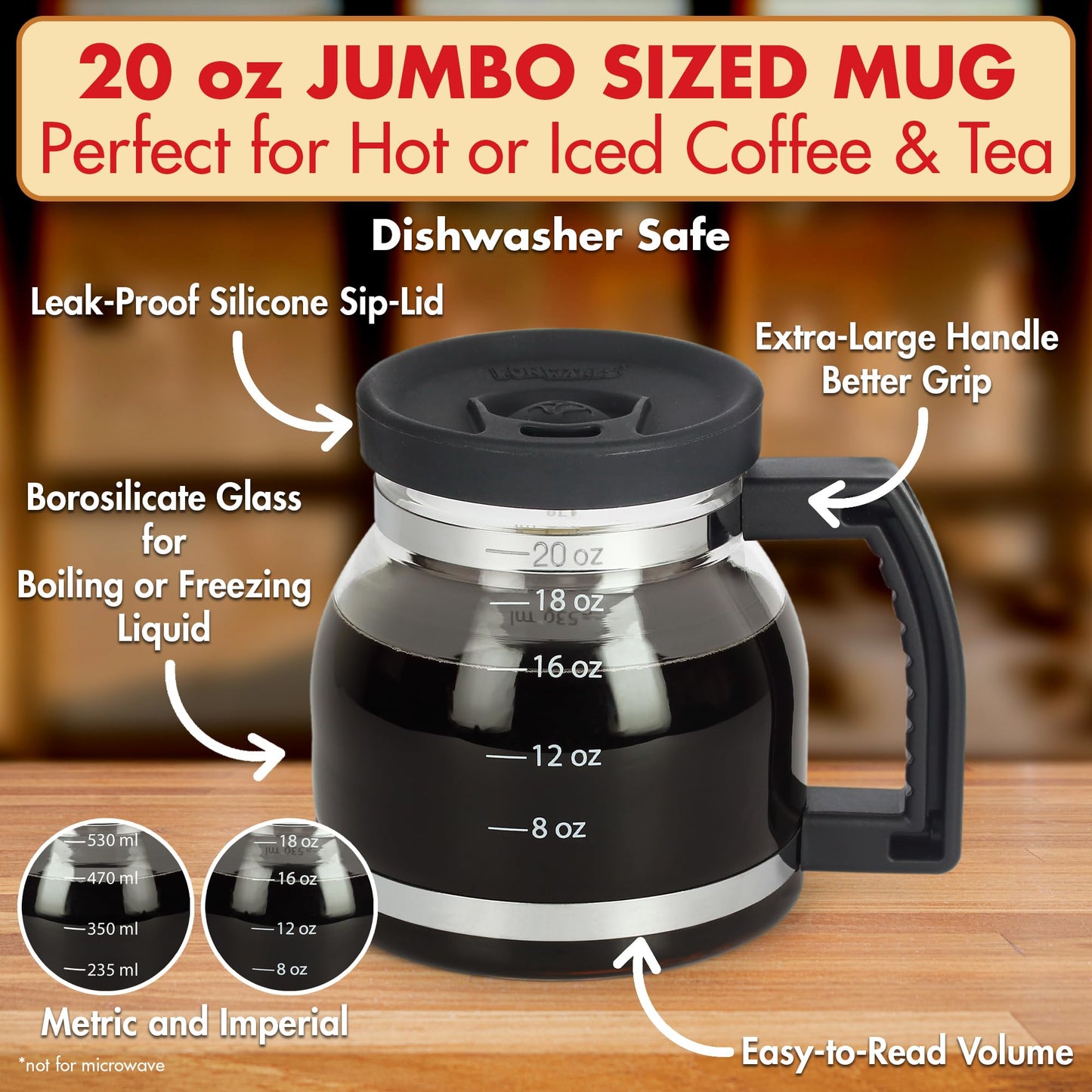 Cupa Joe Jumbo Mug: Nostalgic Coffee Fun