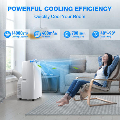 4-in-1 Portable Air Conditioner with Remote