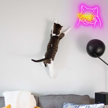 Cool Cat Neon Sign for Wall Decor