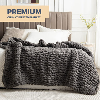 Chunky Knit Blanket Throw