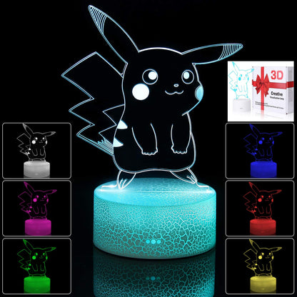 3D Illusion Night Light - Pokemon - 7 Colors