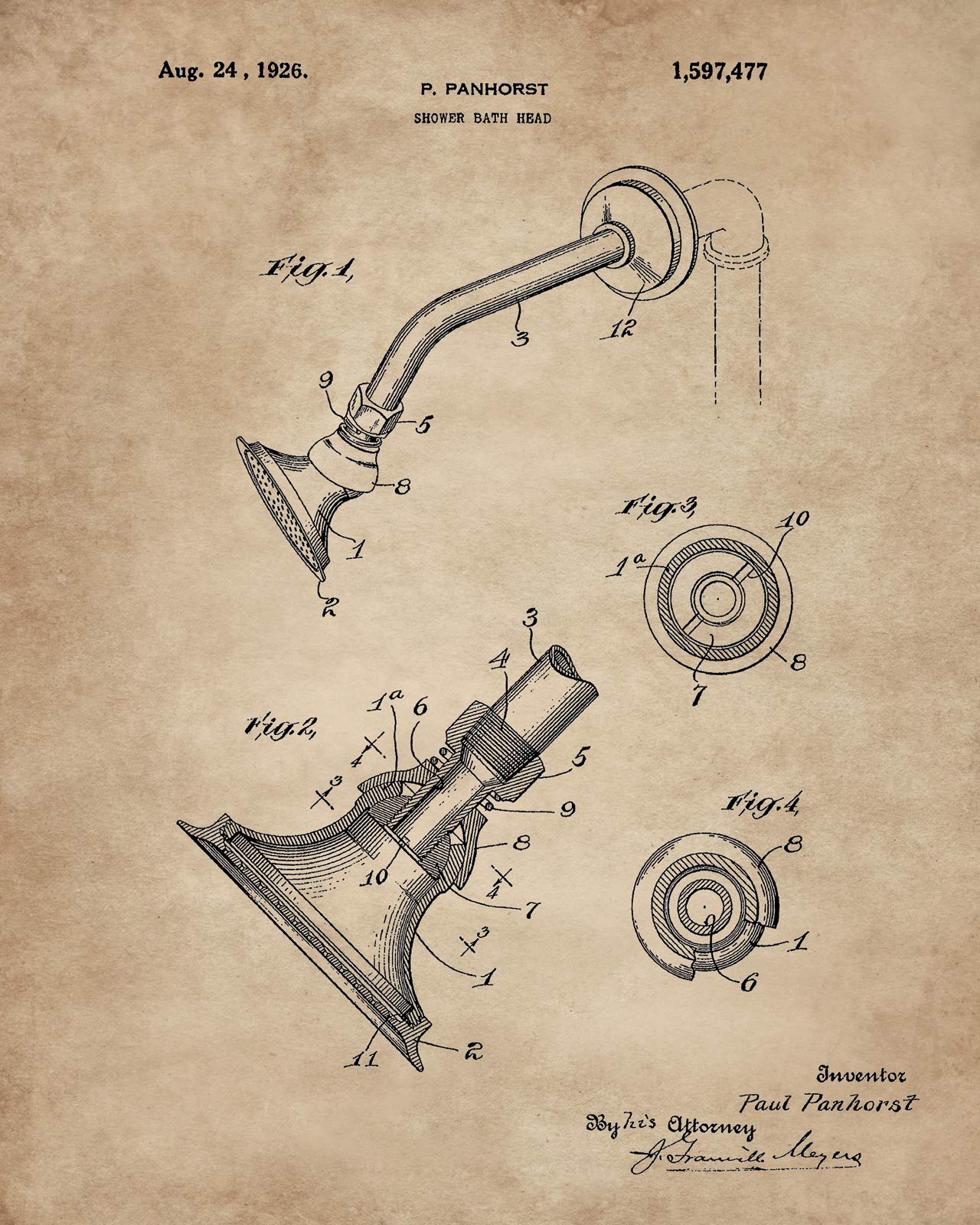 Patent Bathroom Prints