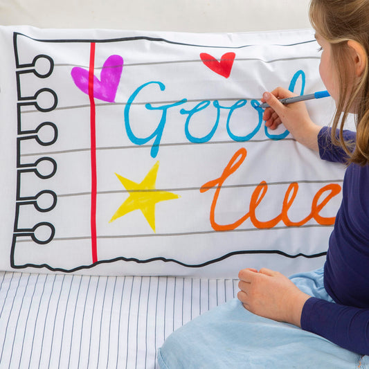 Coloring Pillowcase for Kids with Washable Markers