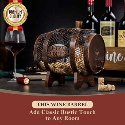 Large Barrel Wine Cork Holder