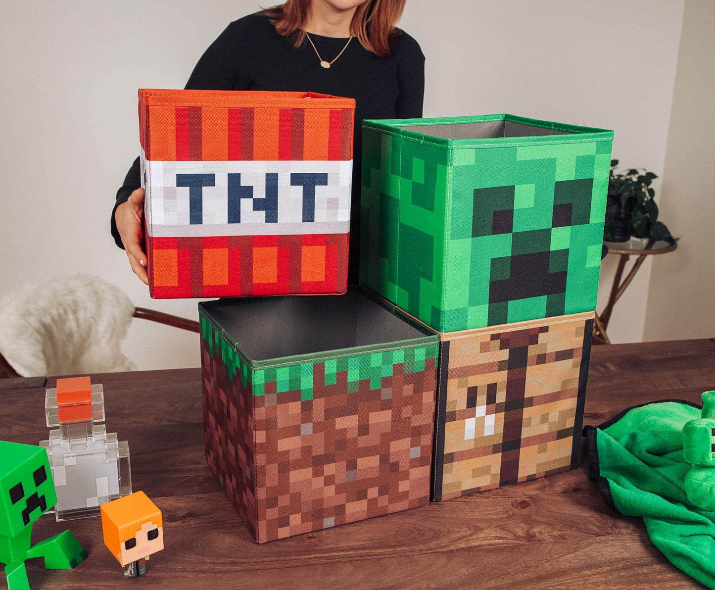 Minecraft Storage Bins - Set of 4