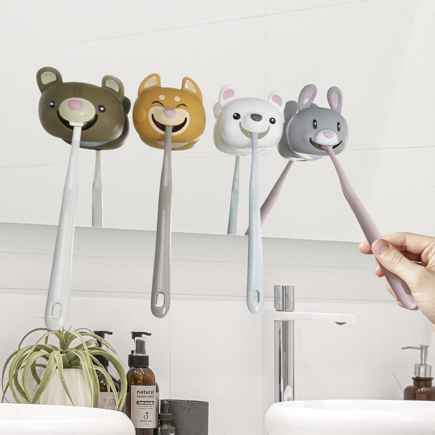 Animal Toothbrush Holder with Suction Cup