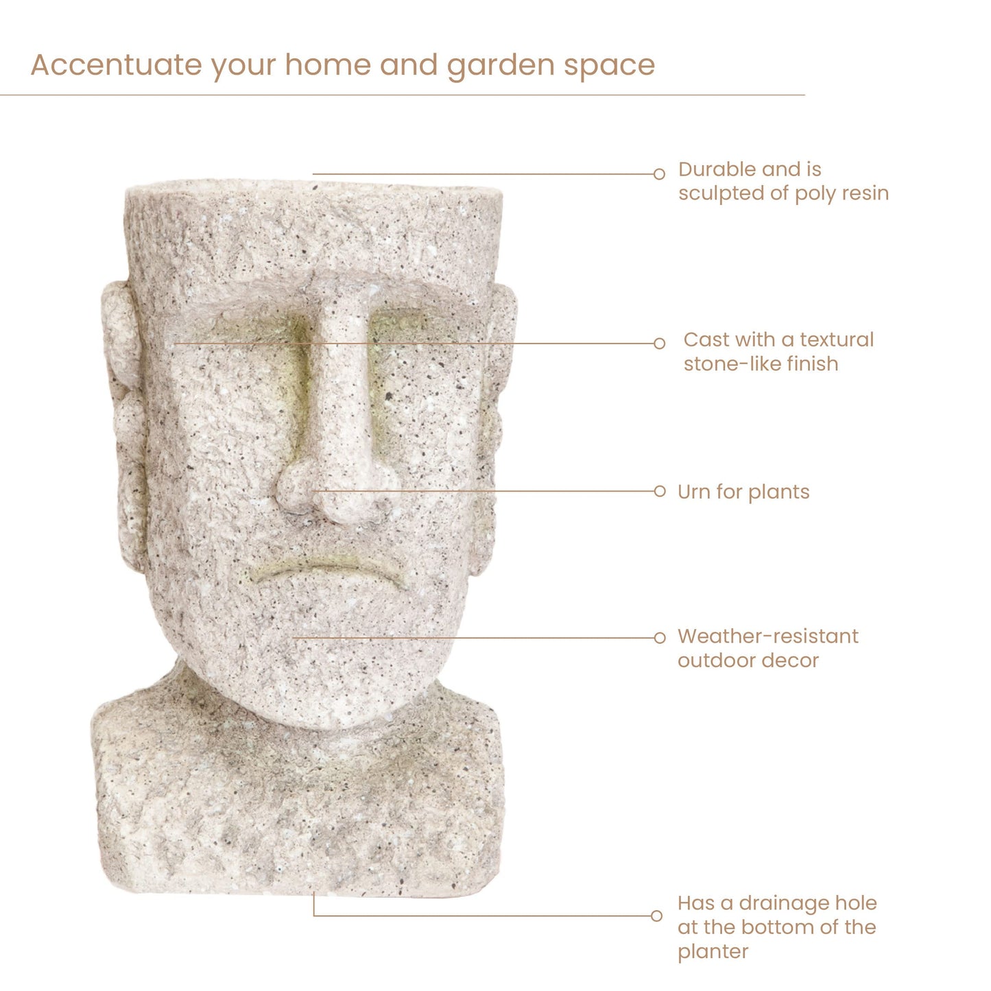 Easter Island Statue Planter