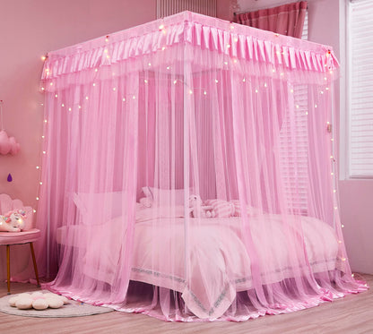 Pink Bed Canopy for Girls