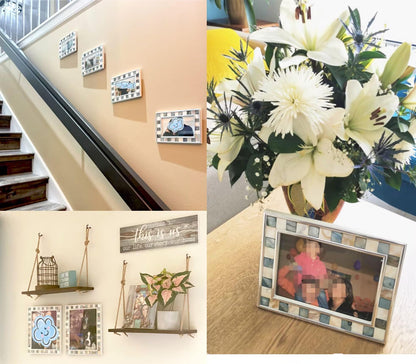 Mosaic 8x10 Picture Frame with Mother of Pearl