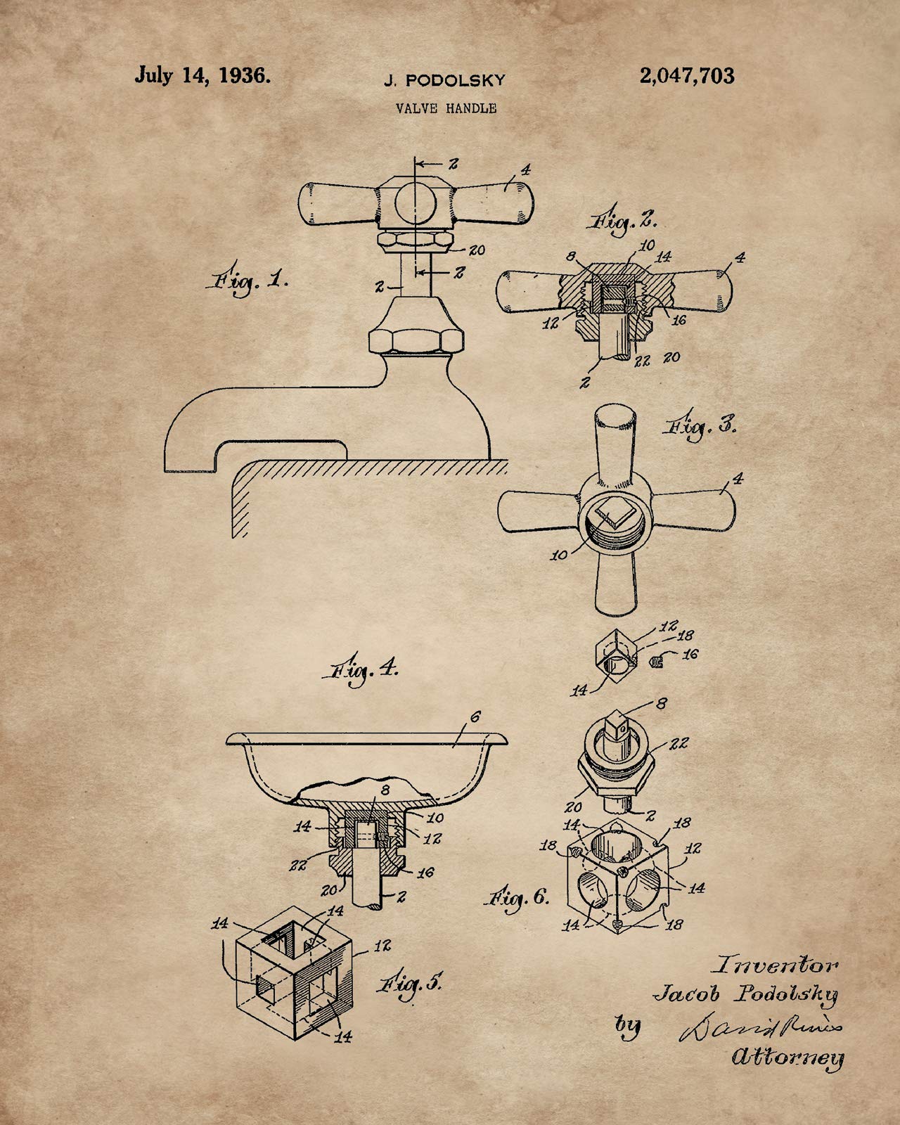 Patent Bathroom Prints