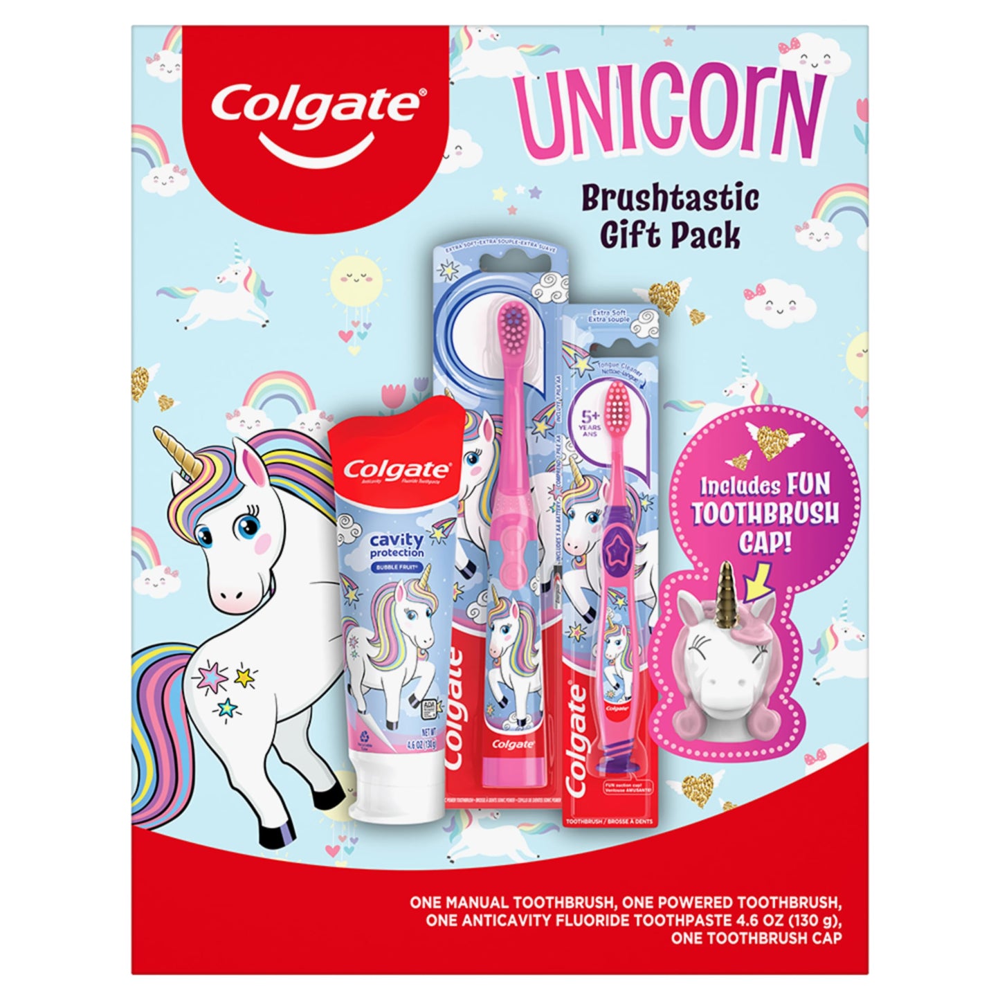 Kids Unicorn Toothbrush and Toothpaste Set